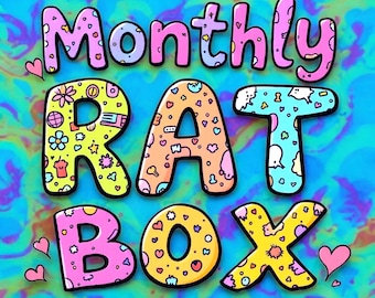 Monthly Rat Box - no subscription required, free shipping included with treats, toys, and comfort items