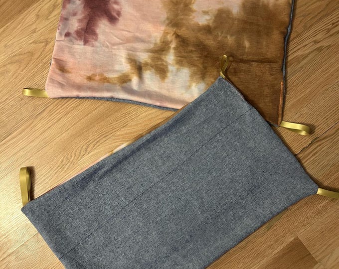 Two Cage Tray Liner Set, about 20x15inches each, includes ribbon loops for easy attachment