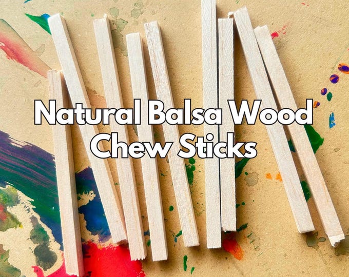 Balsa Wood Chew Sticks for Small Animals - 9 in each order
