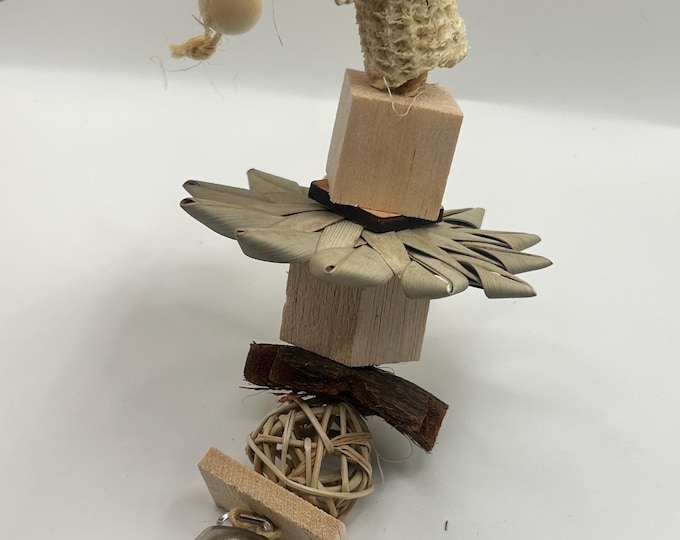 Natural Sisal Pet Rat Toy: Enrichment Cage Accessory