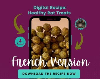 French Rat Treat Recipe: Healthy Nibblets (PDF Download)