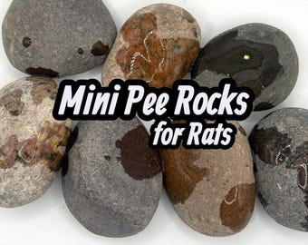 Mini Rat Pee Rocks: Urine Training Set - Cage Enrichment - BEST SELLER!