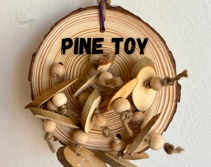 Pine Wood Toy for Small Animals - made without glue