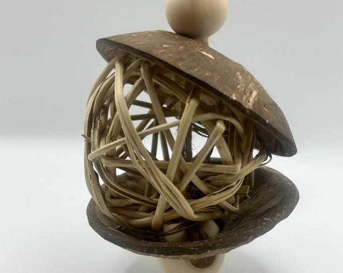 Natural Small Animal Vine and Coconut Toy