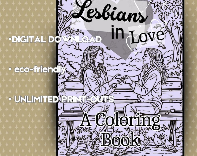 Lesbians in Love | Download & Print Coloring Book