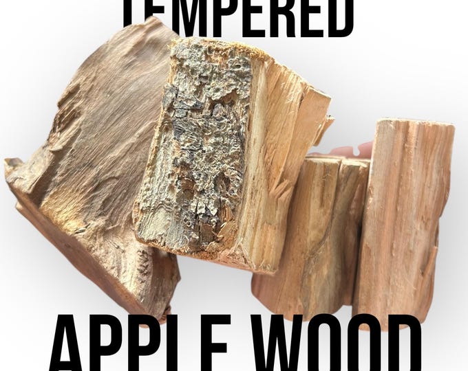 Apple Wood Chunk - Small Animal Chew Toy - hangs in cage wood toy