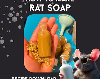 Rat Soap Recipe: DIY Calendula & Frankincense Soap (PDF Download)