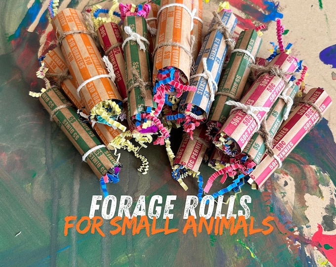 Small Animal Forage Toy, encourage enrichment “The Forage Roll”