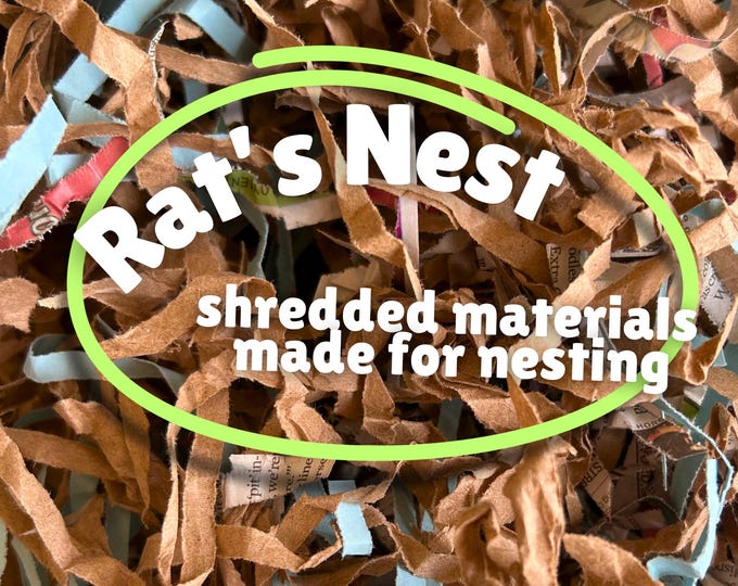 Rat’s Nest - shredded & safe foraging papers for rats and mice