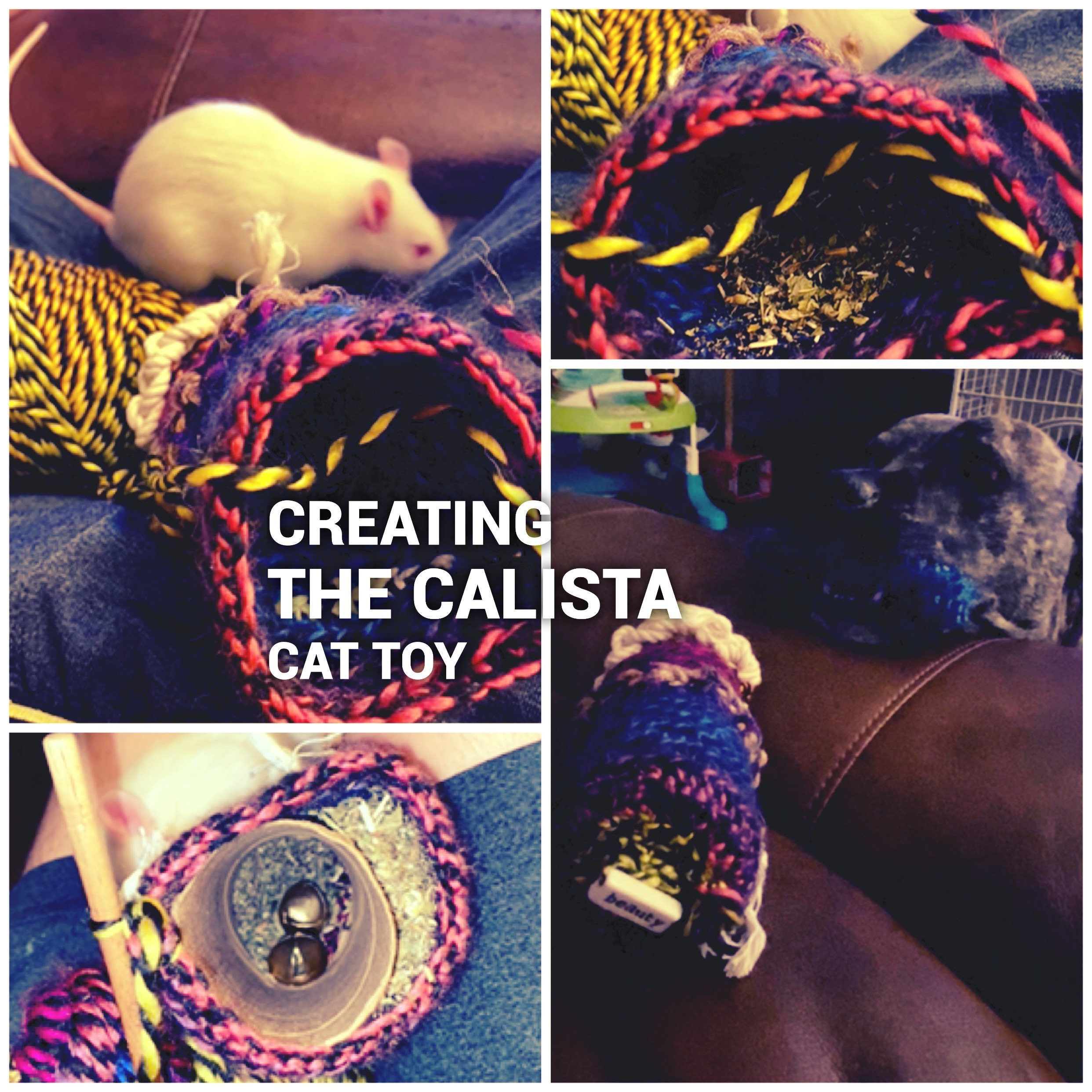 Extra Large Cat Toy the Calista Multicolored Featuring Etsy