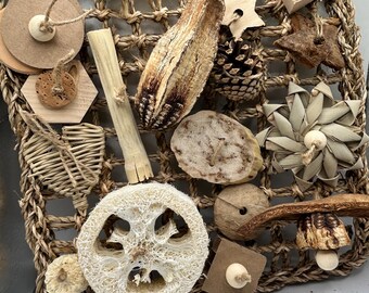 XL Rat Activity Seagrass Mat, enrichment safe for pet rats to play, chew, and climb 10x10inches with clips