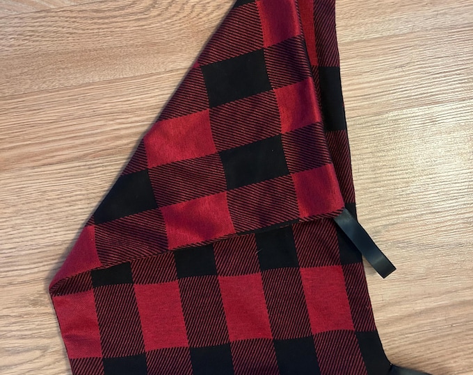 Large Plaid Hammock for Small Animals like Rats, 1” elastic loops included, 15x11inches, fall breaker