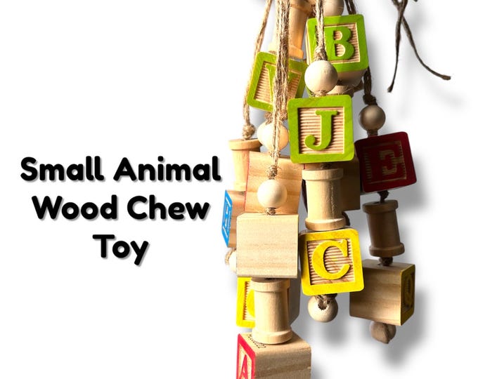 Small Animal Wood Chew Toy