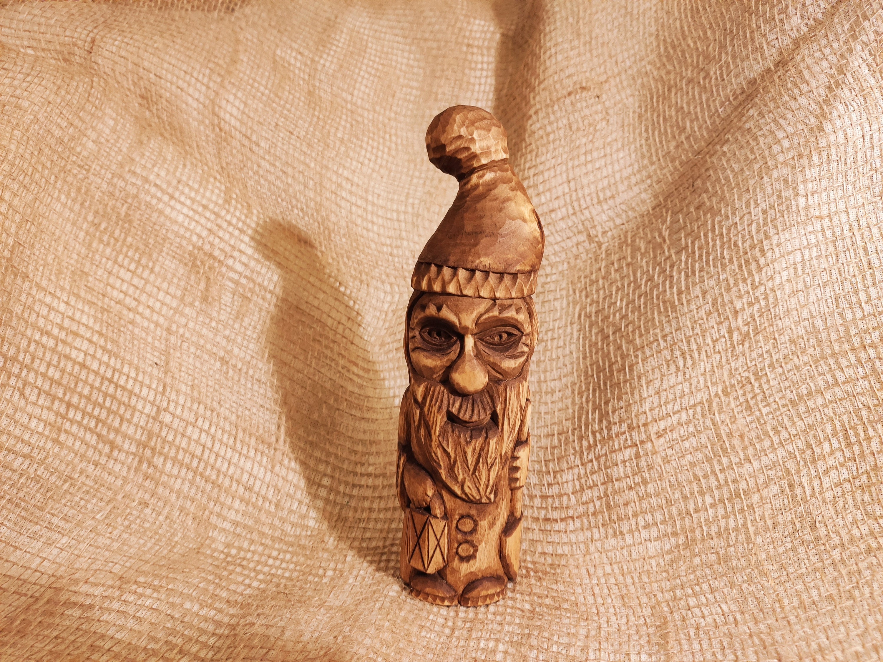 Gnome of Wood. Wooden Figure. Toy gnome. A Dwarf Etsy