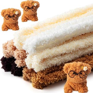 10 Pcs 39.37 Inches Jumbo Coral Fleece Material Pipe Cleaners Chenille Stems Pipe Cleaner Craft DIY Projects and Craft Supplies Decorations