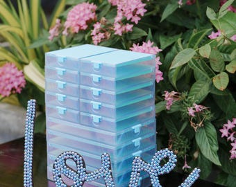 Cateared Trabricks, Stackable Diamond Painting Trays With Lids - Yui Mizuno Edition