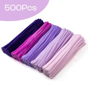 500 Pieces Blue Pipe Cleaners, Chenille Stems, Pipe Cleaner Crafts for DIY Art and Craft Projects Creative Gift Party Decorations