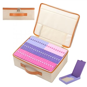Estuche de almacenamiento para pintura con diamantes Trabricks Mate: organizador portátil para accesorios y herramientas de pintura con diamantes