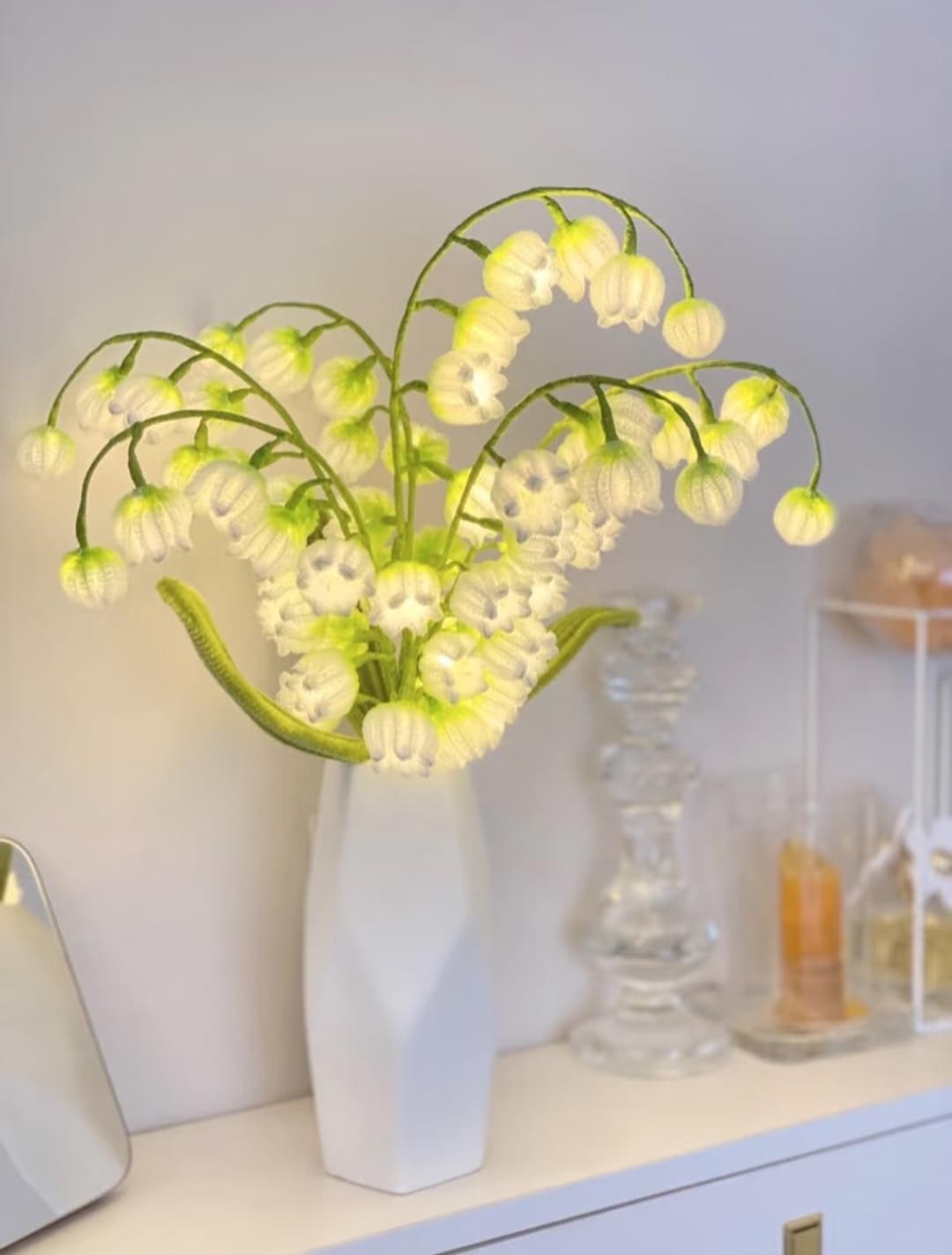 DIY Lily-of-the-valley Flower Lamp Kit, Chenille Stems, Lighting