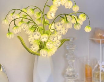 DIY Lily-of-the-Valley Flower Lamp Kit, Chenille Stems, Lighting