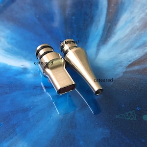 Cateared roestvrijstalen diamantschildertips voor hars diamantschilderpen, dubbele puntplacer + enkele placer