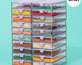 Trabricks 積み重ね可能なダイヤモンドアートトレイ（蓋付き