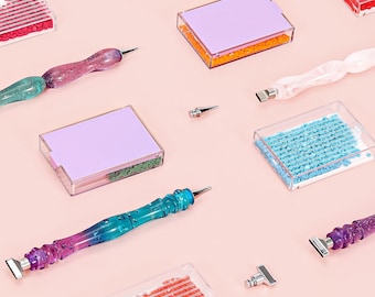 Trabricks 積み重ね可能なダイヤモンドアートトレイ（蓋付き