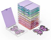 Trabricks 積み重ね可能なダイヤモンドアートトレイ（蓋付き