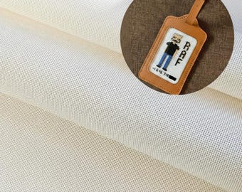 Blank Needlepoint Canvas — 18 Mesh, 4" x 4" 100% Cotton Mono Canvas, Stiffened & Pre-Bound, Ready to Stitch