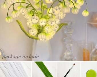 DIY Lily-of-the-valley Flower Lamp Kit, Chenille Stems, Lighting