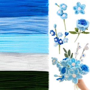 500 Pieces Pipe Cleaners Chenille Stems 12 Inch Craft Supplies Bulk for DIY Art and Craft Projects Creative Gift Wrapping Party Decorations