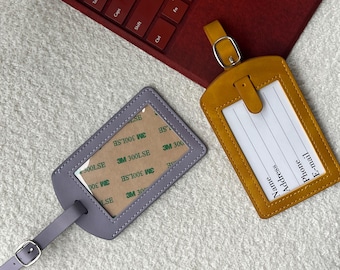 Needlepoint Luggage Tag, Easy DIY Self Finishing Project