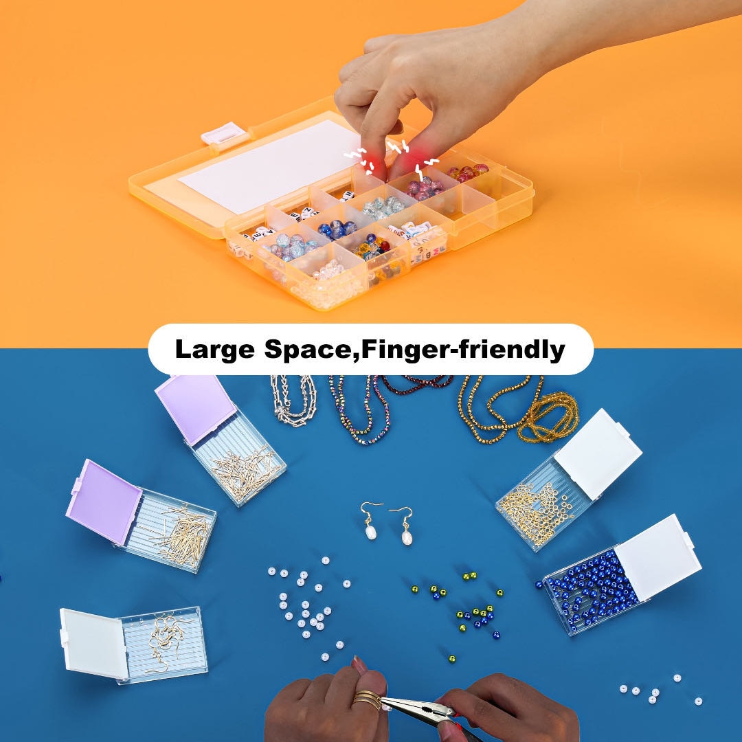 Trabricks 積み重ね可能なダイヤモンドアートトレイ（蓋付き