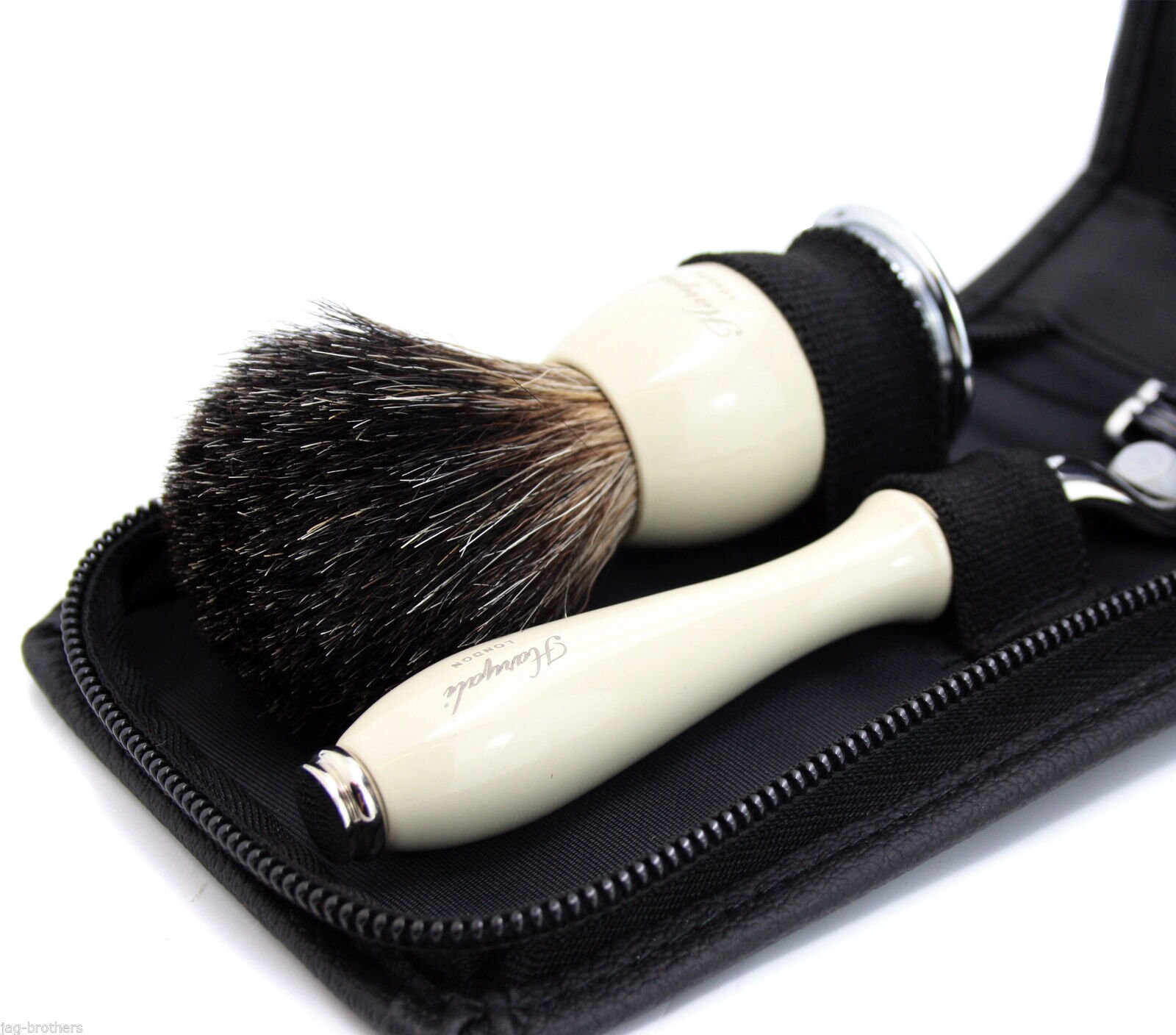 Men's Shaving Gift Set With Shaving Brushand Shaving Razor Etsy