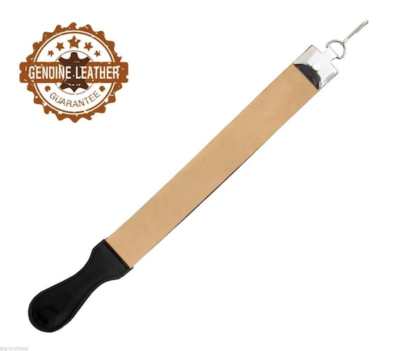 leather strop dressing Handmade Sharpening Strop: Double-sided With Paste nord
