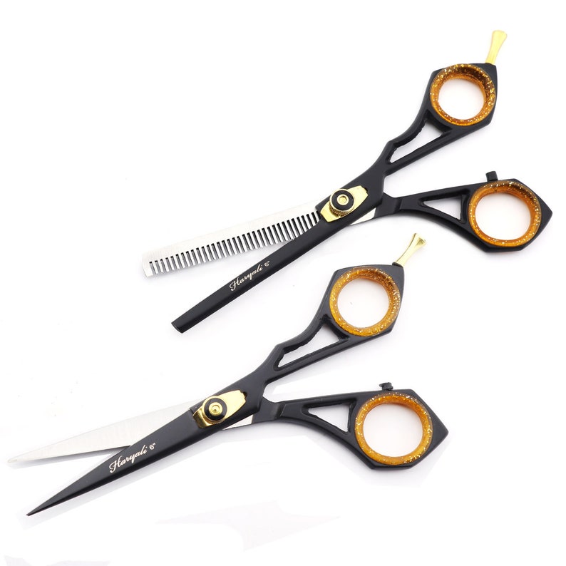 Best Salon Cutting Texture Hair With Thinning Scissors Set Etsy UK