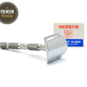 Handmade Double Edge Safety Razor Stainless Steel Men&#39;s Razor for Shaving Reusable Razor for Men