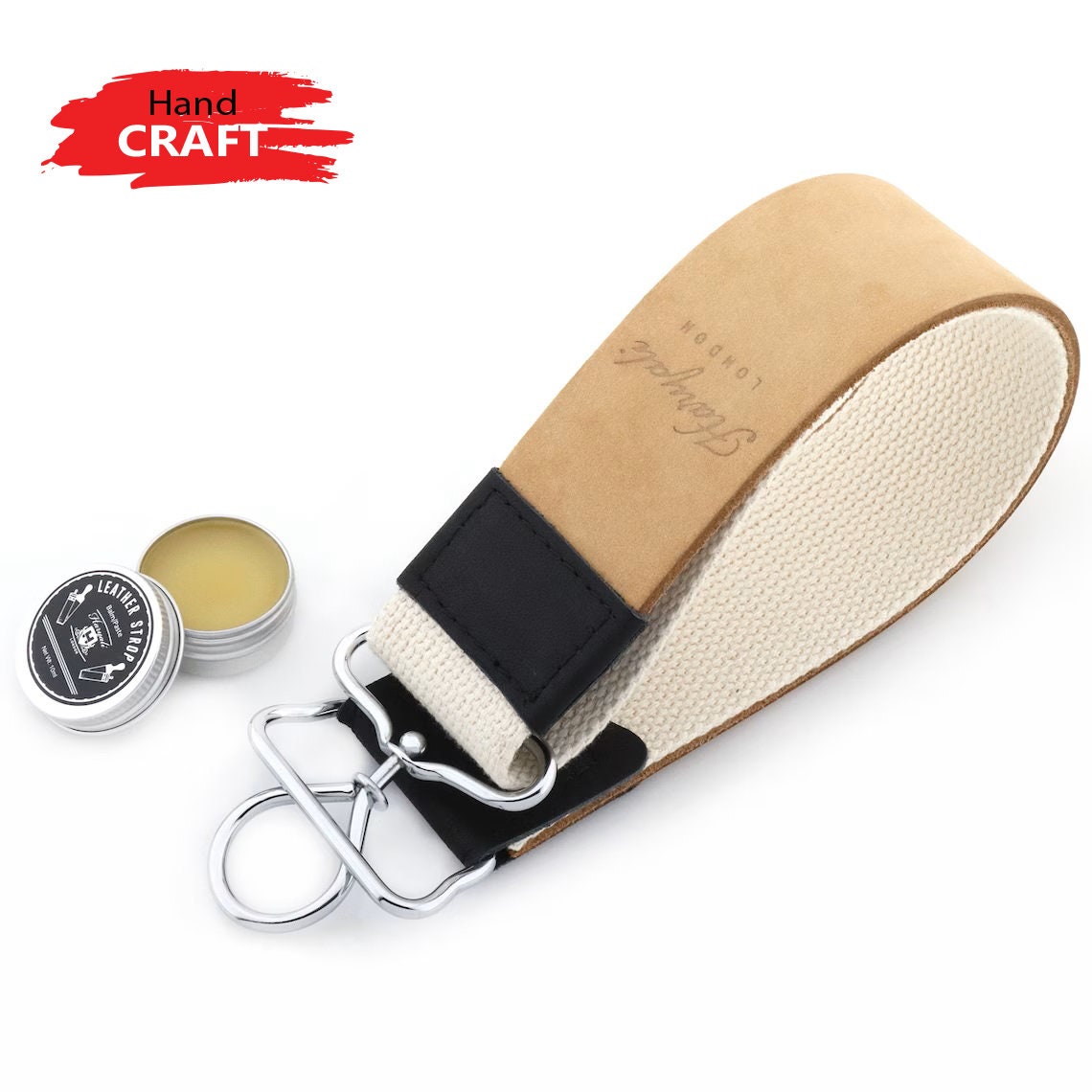 Shaving Strop, double sided leather Strop Strap Barber Straight Razor  Folding Knife Shave Sharpener Sharpening Belt for Sharpening Straight  Razors and