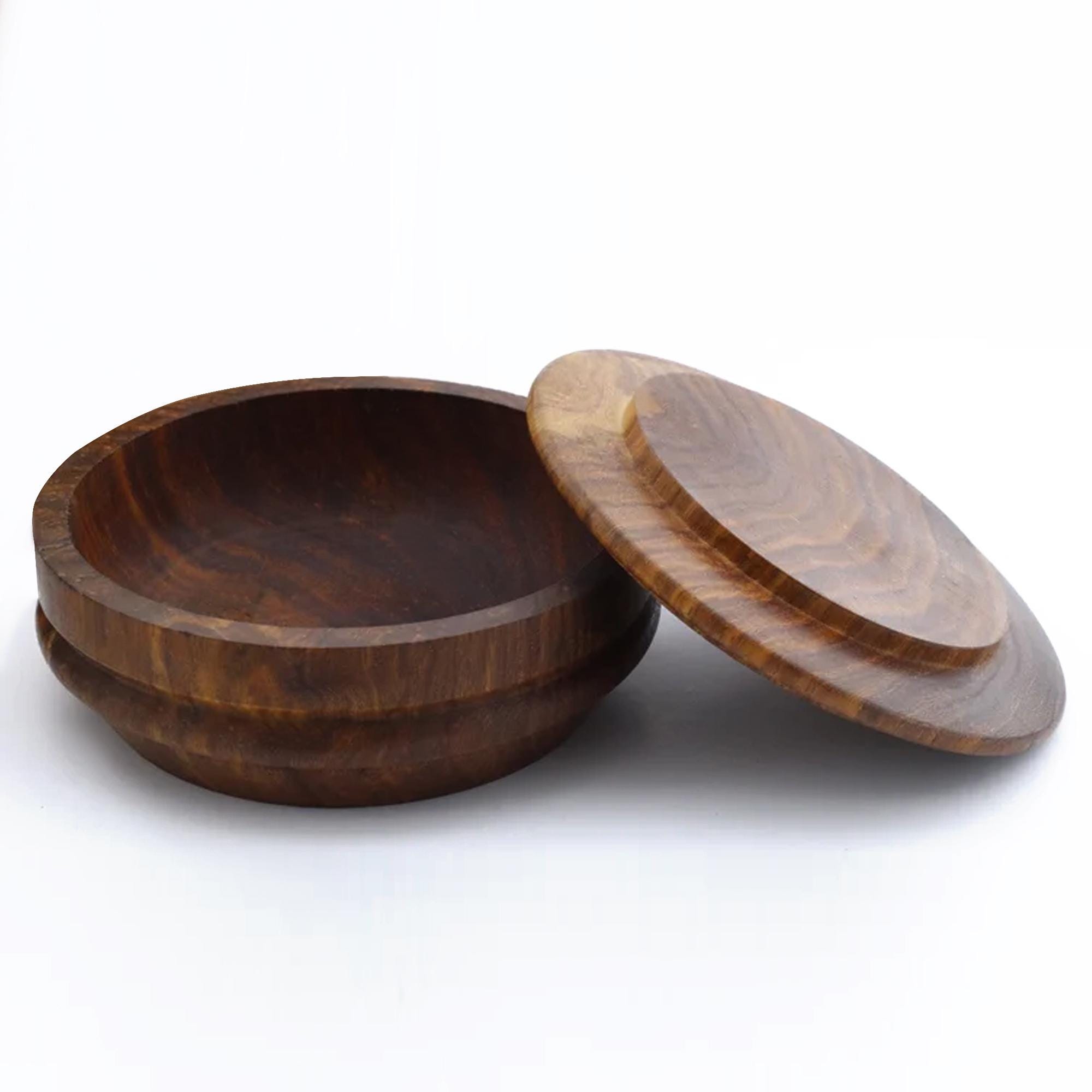Wood Bowl With Lid UK