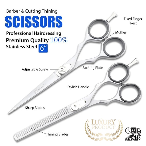 6 Stainless Steel Professional Hair Scissors