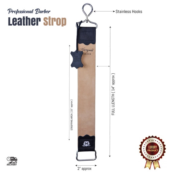 Genuine Leather Strop Sharpening Strop With Hooks Double-sided