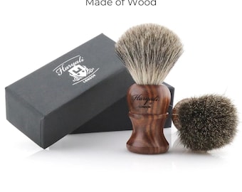 Shaving Brush Wooden Handle Super Badger Hair Shaving Brush for Men Hand Made Shaving Brush Zero Waste