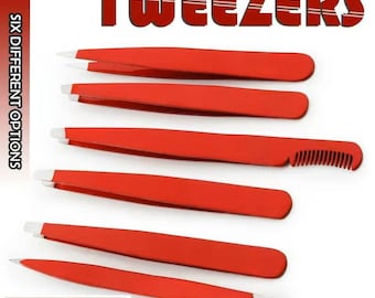 Pinzetta Professionale Retta Per Sopracciglia Con Fodero In Pelle - Foto 3