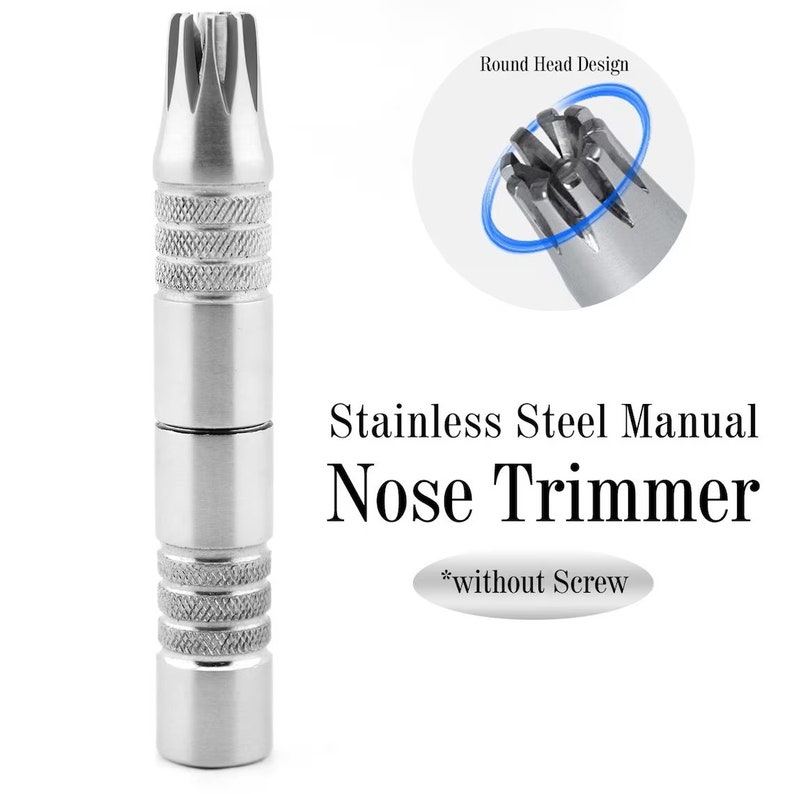 Manual Mini Nose and Ear Trimmer Stainless Steel Shaver Hair Cut Clipper Nose Hair Removal image 2