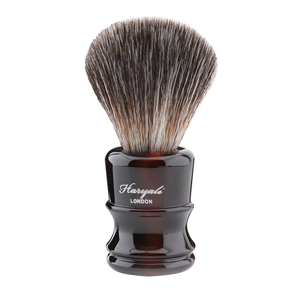 Pure Black Badger Shaving Brush Double Edge Hair Removal Etsy
