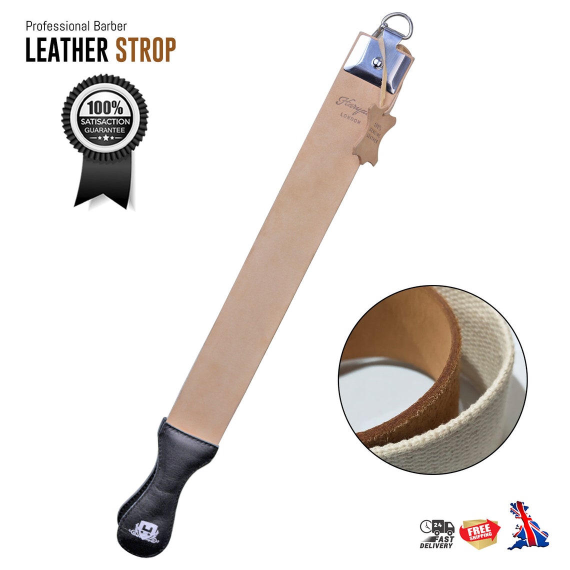 Professional Cut Throat Razor Sharpening Leather Strop Etsy UK