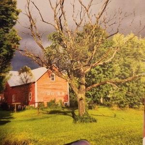 6 blank notecards - 3.5 x 5 folded cards with envelopes - Vermont Cloudy Sky - Jericho, VT