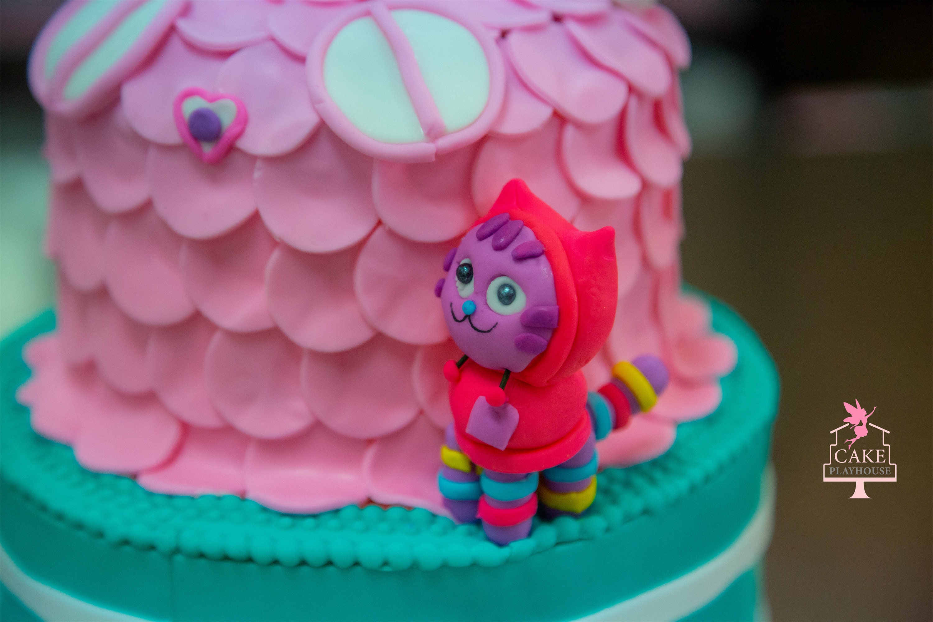 Maison de poupée de Gabby fondant cake toppers chat personnages