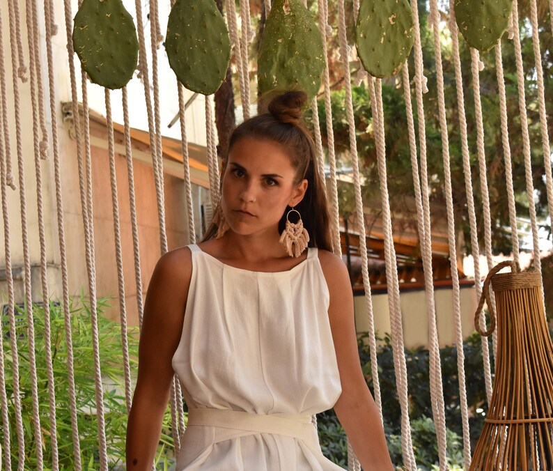 linen overall jumpsuit