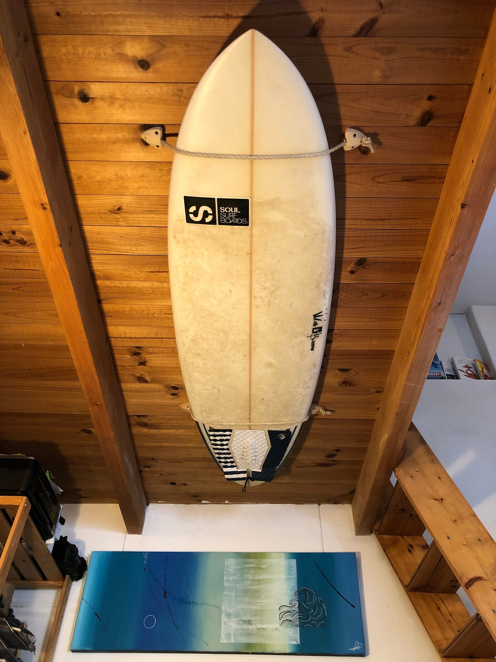 Support Mural En Bois Pour Planche De Surf, Snowboard, Longboard - Design élégant Et Robuste (noir) - 7